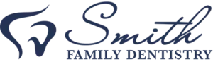 Smith Family Dentistry logo with stylized tooth graphic.