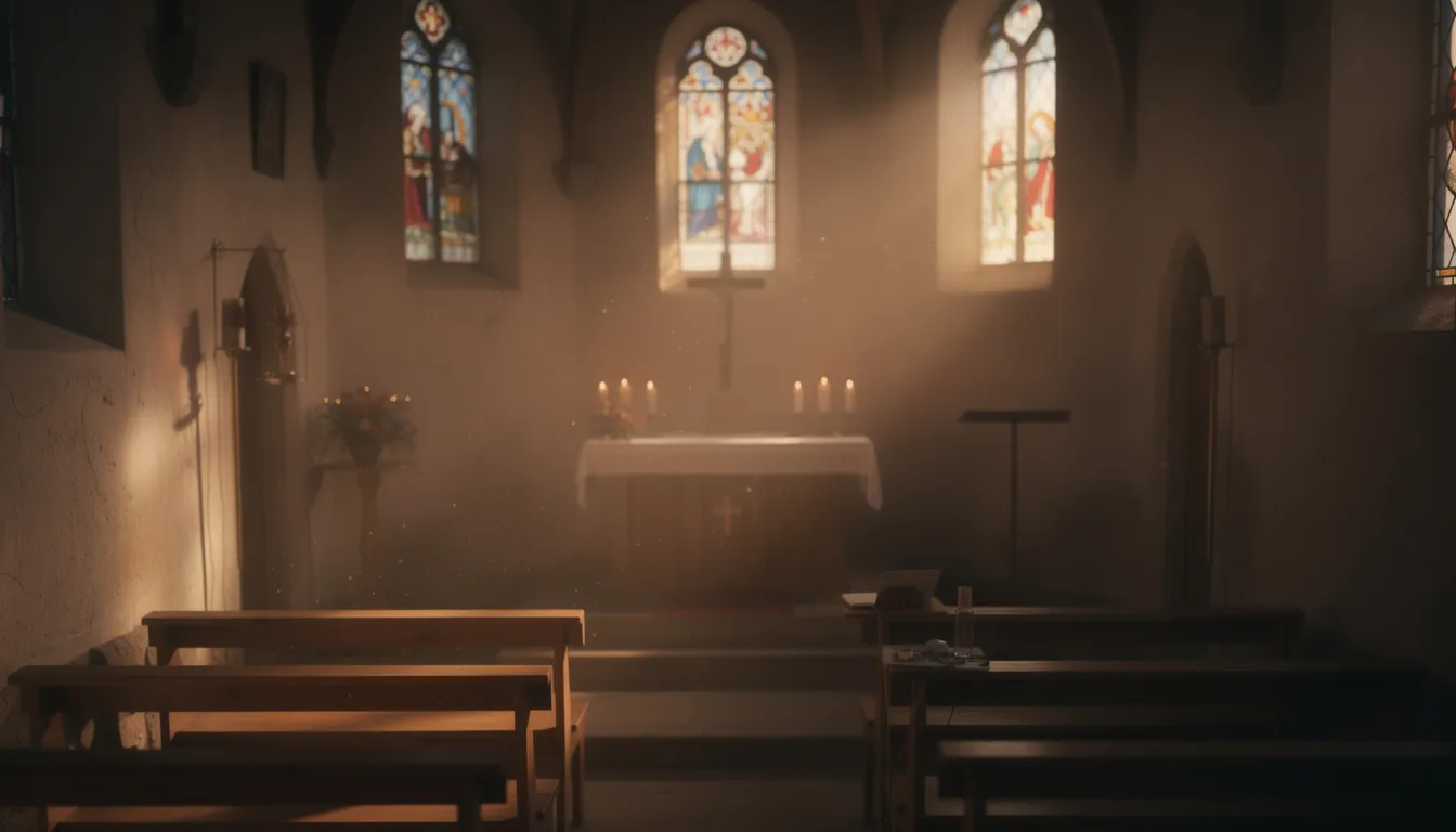 Una piccola cappella, un ambiente raccolto e sereno, ideale per un funerale in forma privata.