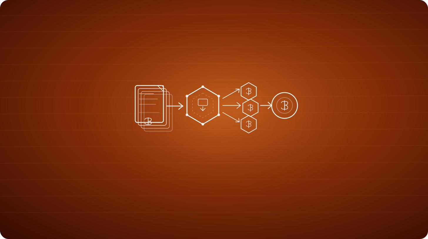 Tokenized Receivables Thesis - invoice stack converting into transferable receivable tokens