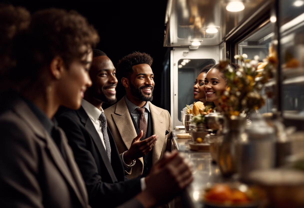 image of community engagement (for a food truck)