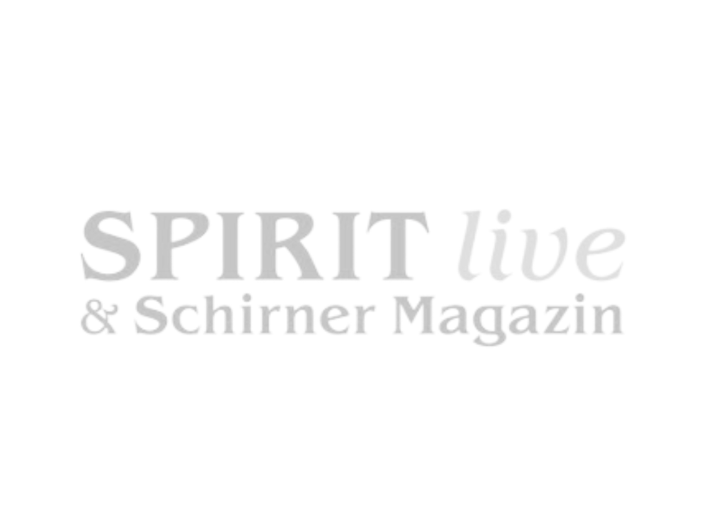 Logo mit dem Text SPIRIT live & Schirmer Magazin.