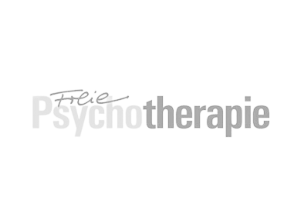 Text 'Freie Psychotherapie' in einer Kombination aus kursiver und fetter Schrift.