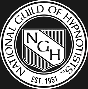 Wappen der National Guild of Hypnotists mit den Initialen NGH und dem Gründungsjahr 1951.