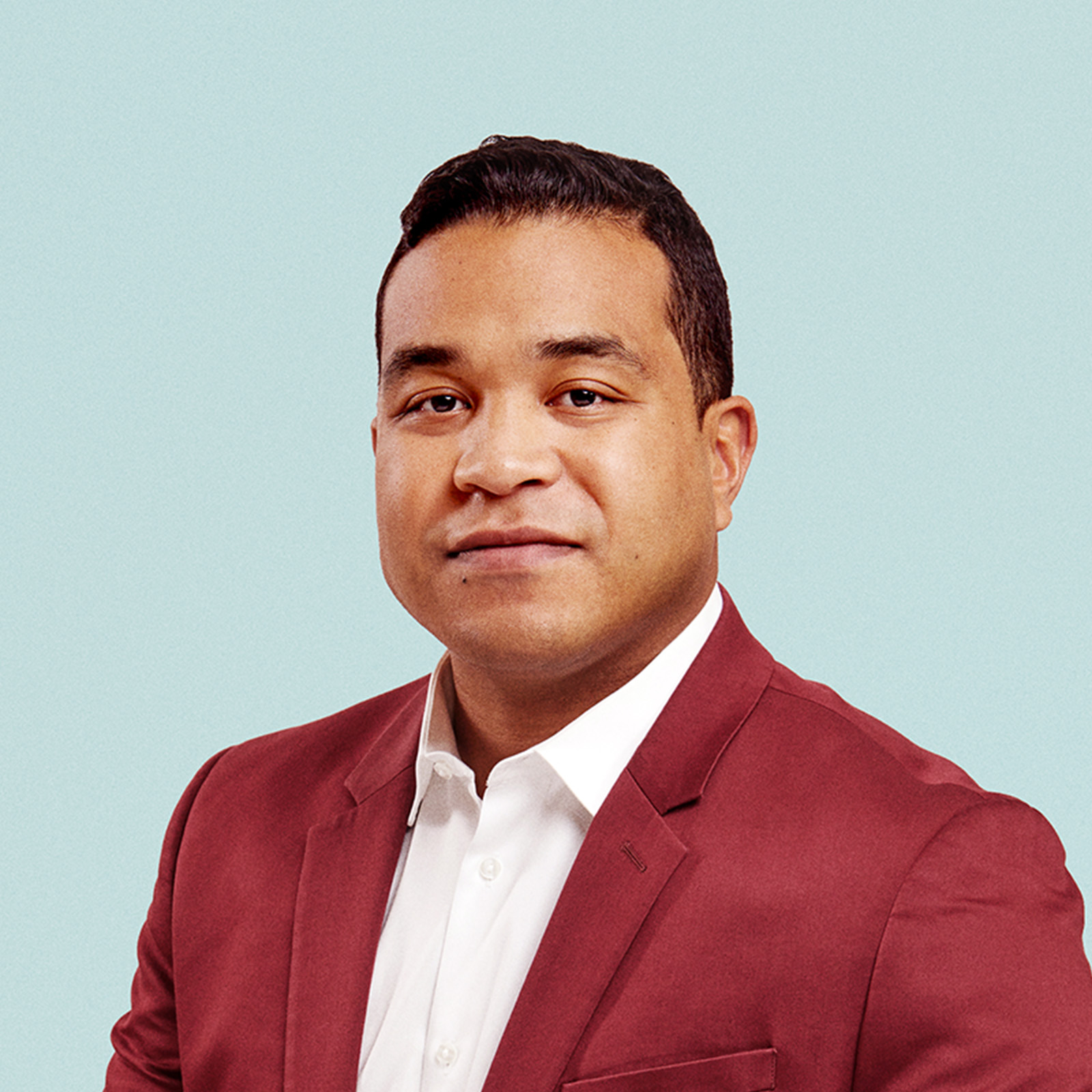Portrait of Matt Bush against a light background.