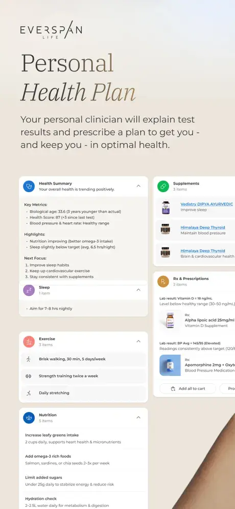 Receive a personalized health plan