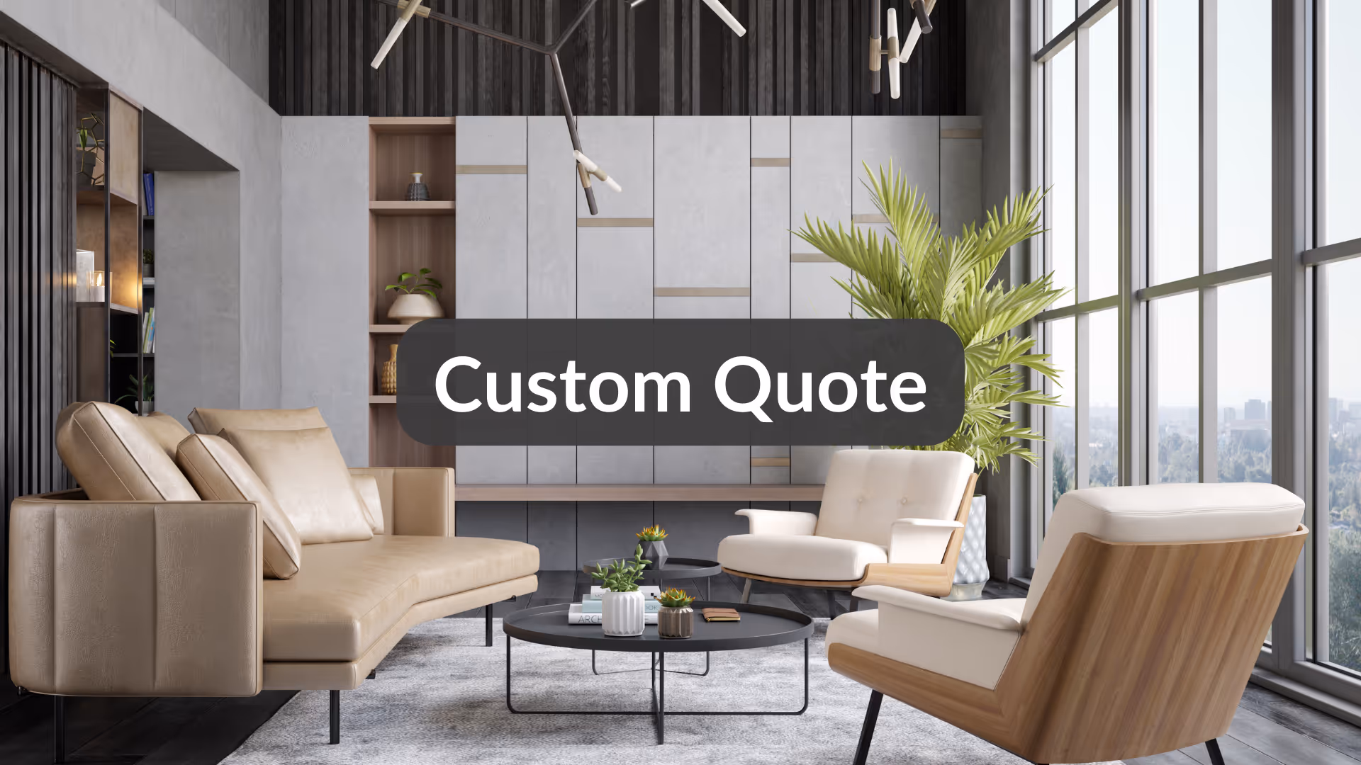 Stylish living room interior representing custom inspection quotes for larger Brisbane homes
