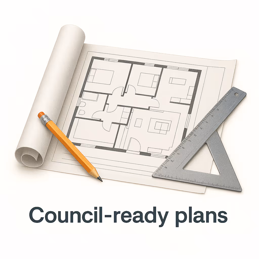 Council-ready design and drafting plans