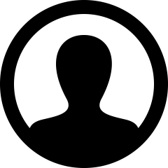 Generic user profile icon silhouette inside a circle.