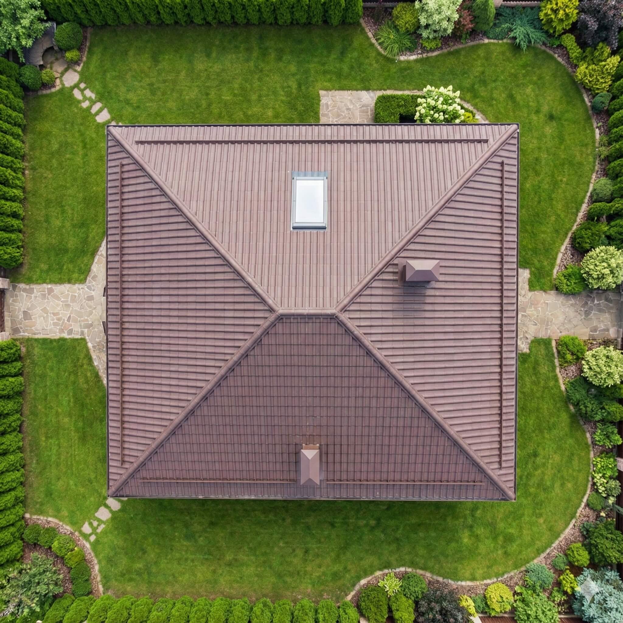 rectangular shape of the house