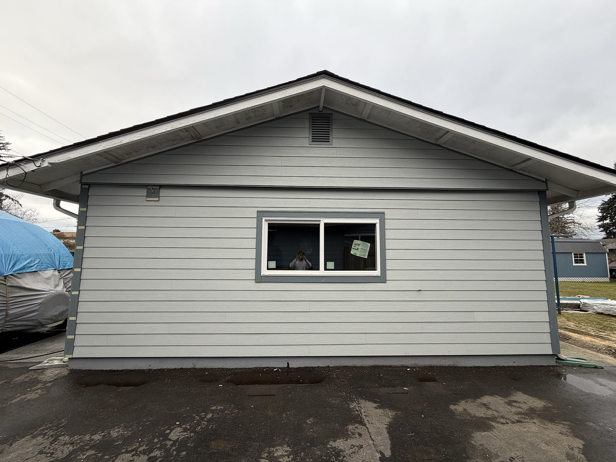 side of house with lap siding