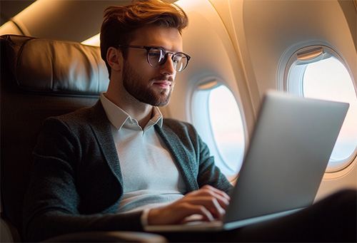 image of maintenance crew working on aircraft