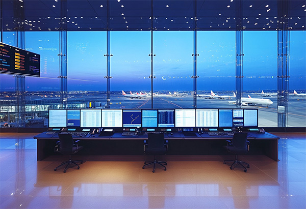 image of mission control room (for a space tech)