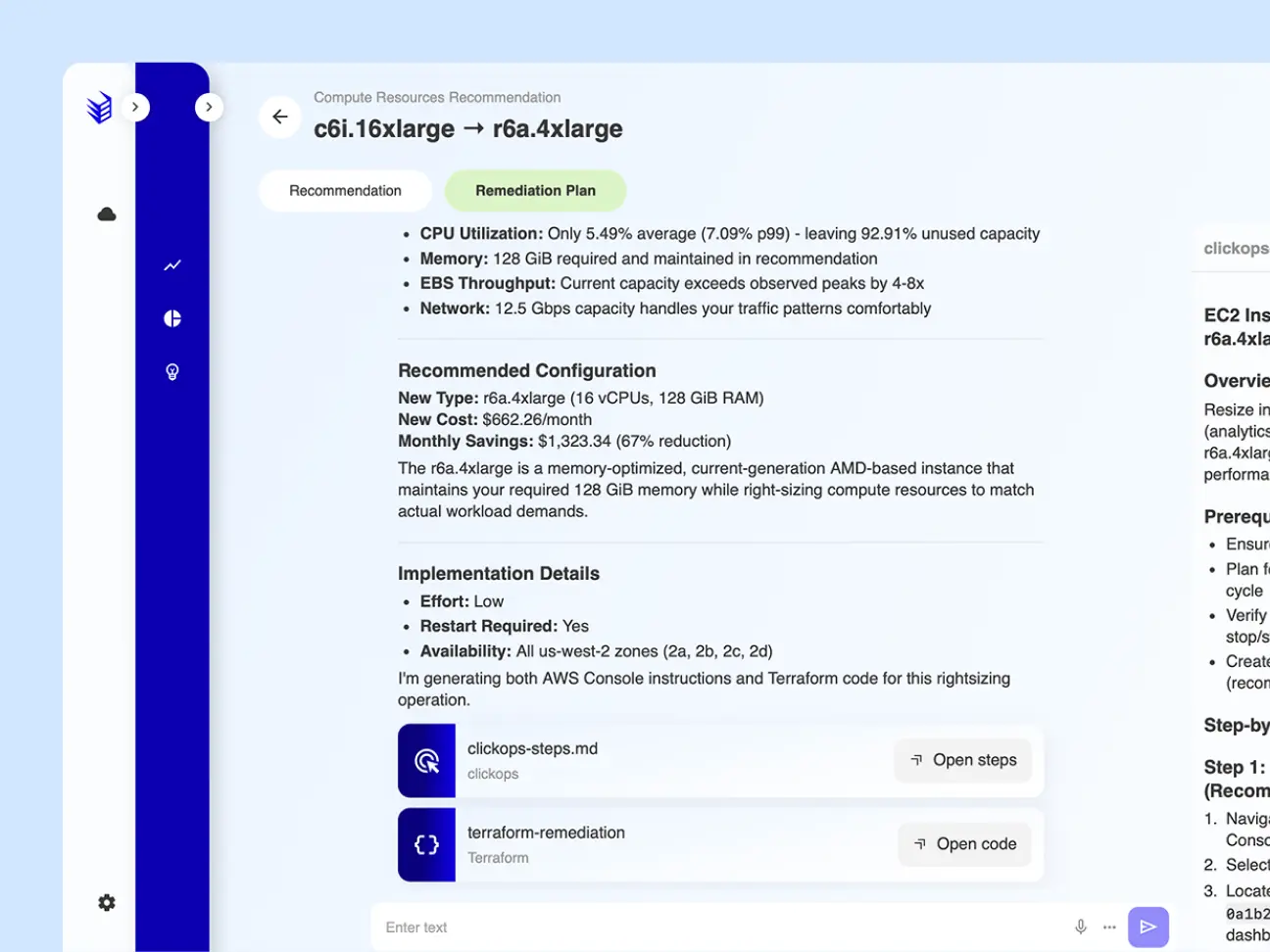 Screenshot of app interface