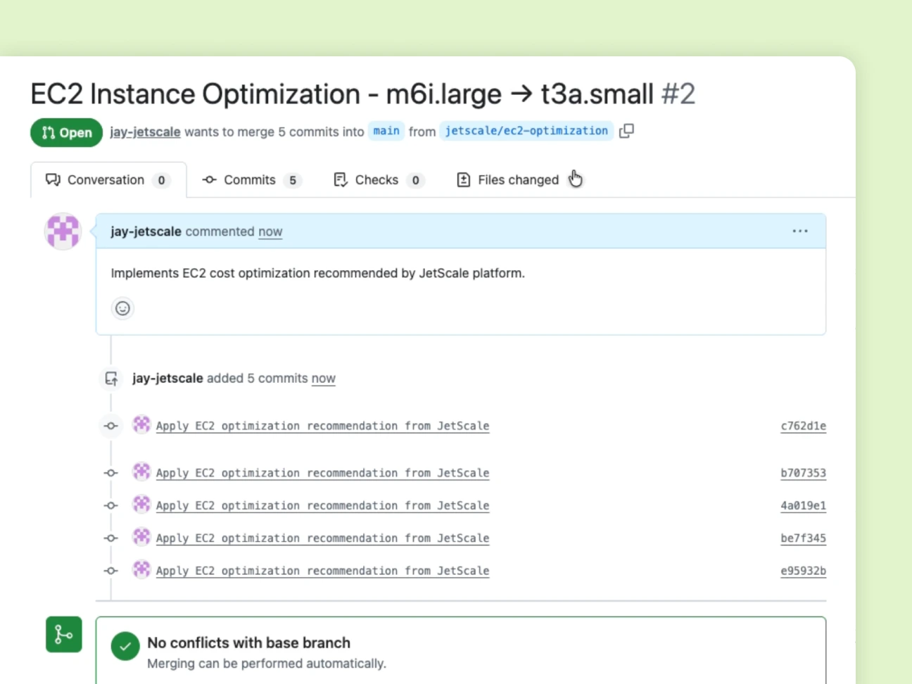 Screenshot of app interface