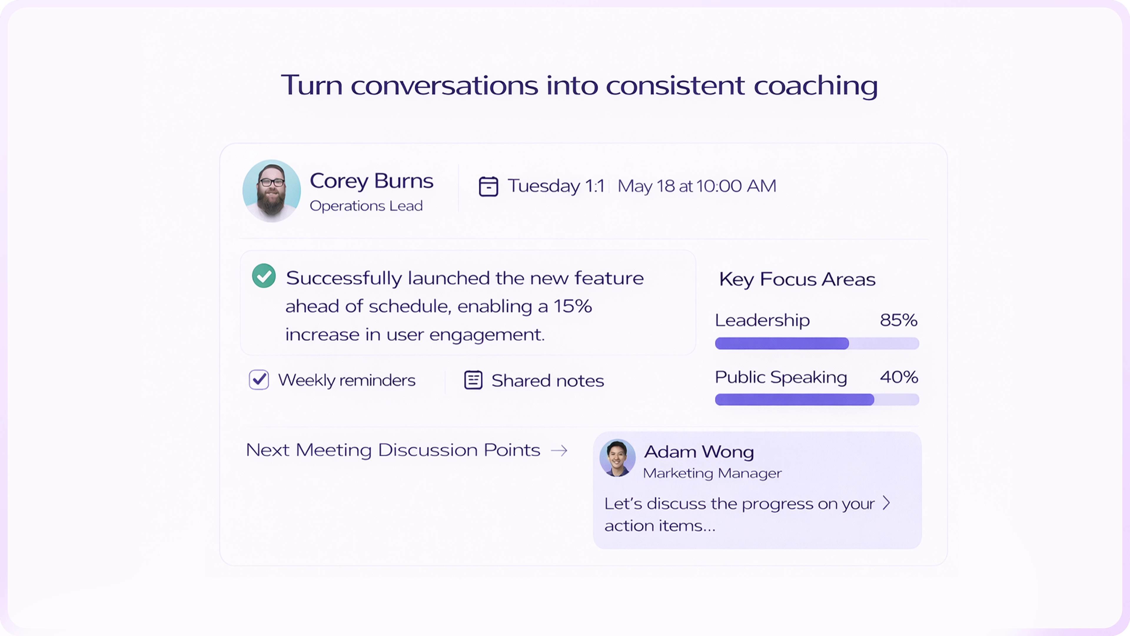 Coaching insights