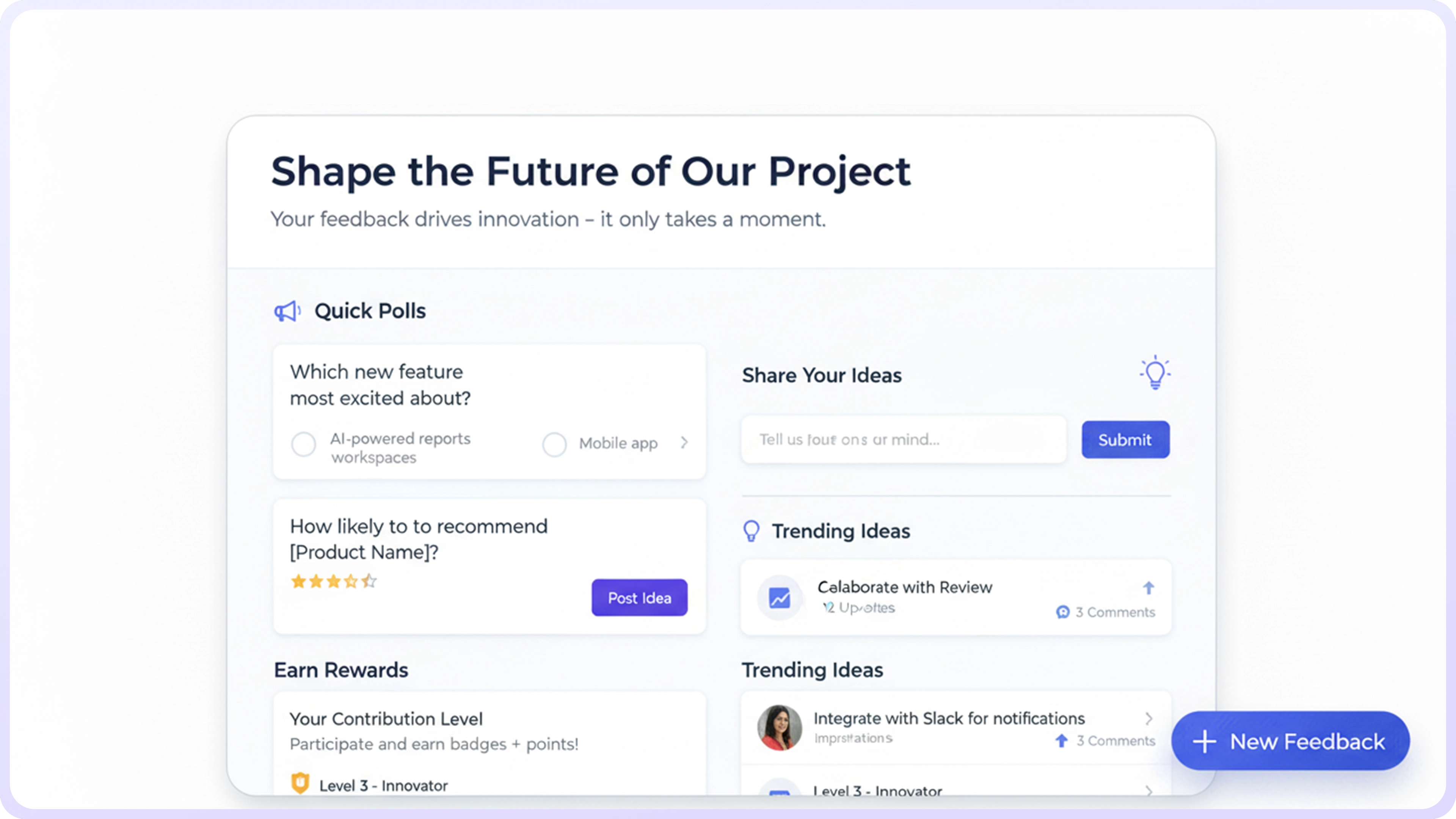 Participation feedback