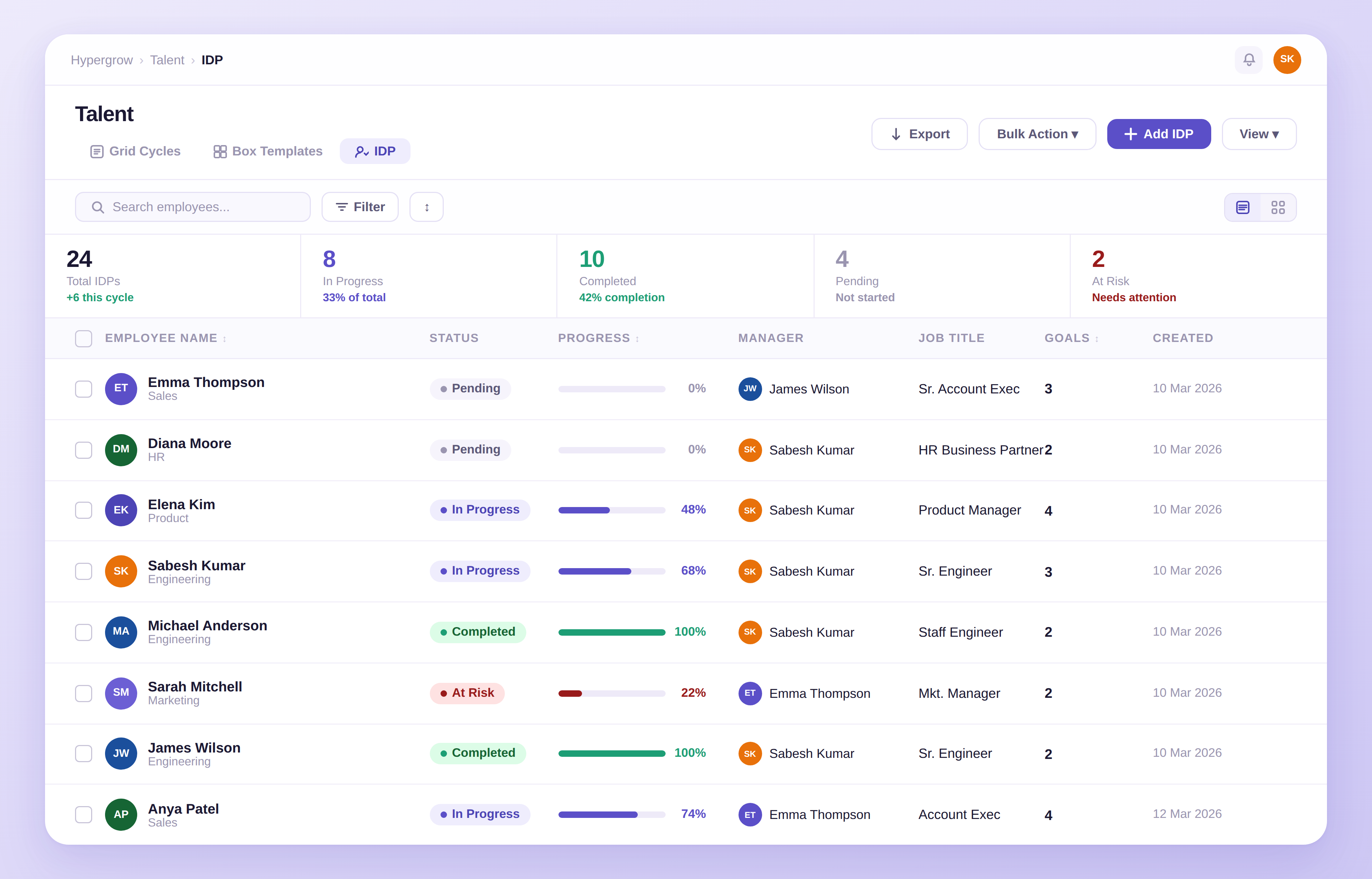 Individual Development Plan Software