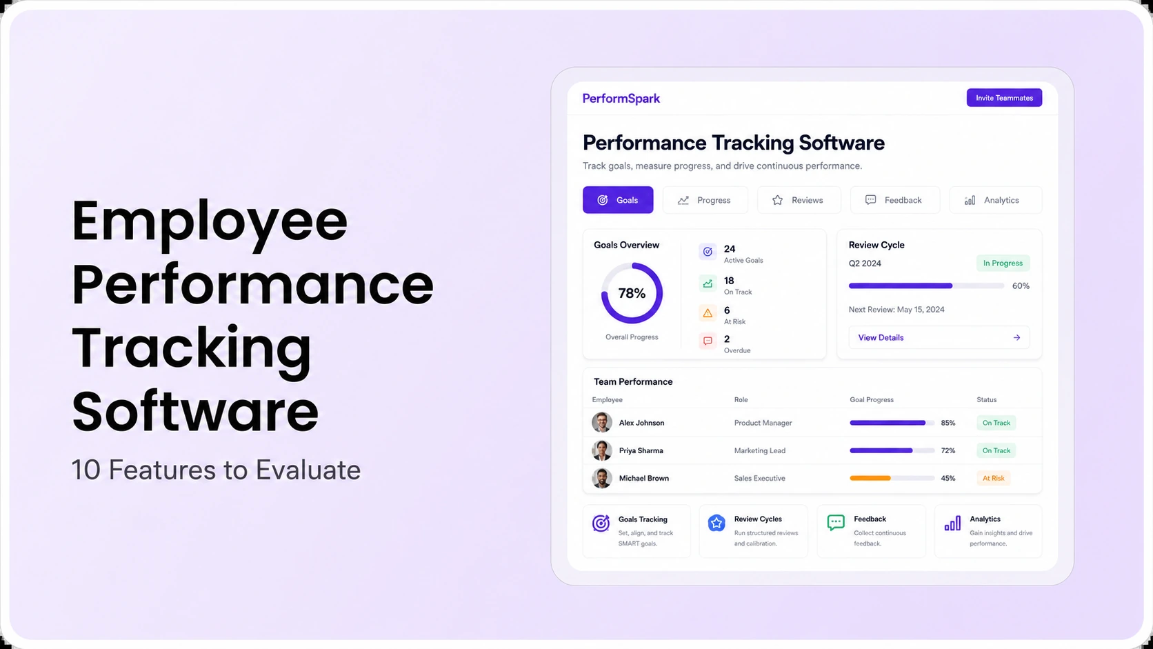 Employee Performance Tracking Software: 10 Features to Evaluate