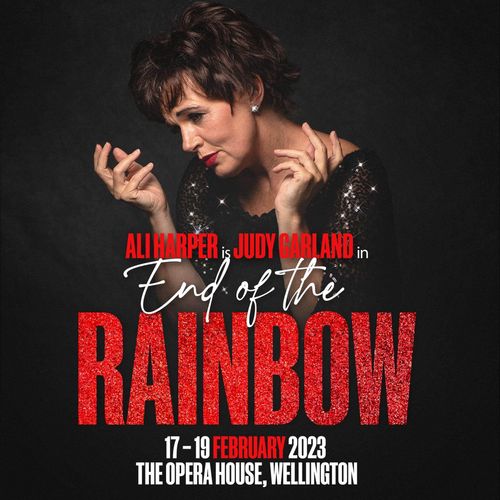 Poster with Ali Harper on it in End of the Rainbow.