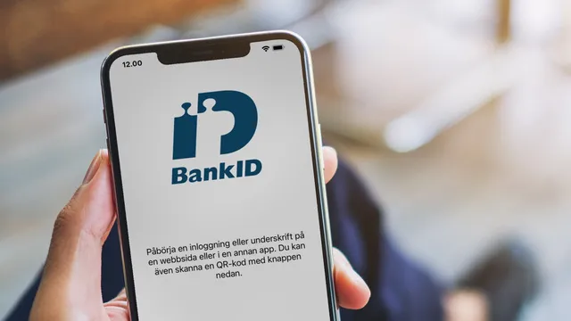 BankID app displayed on a smartphone screen
