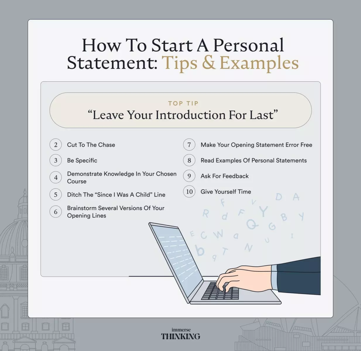 how to write a personal statement introductions