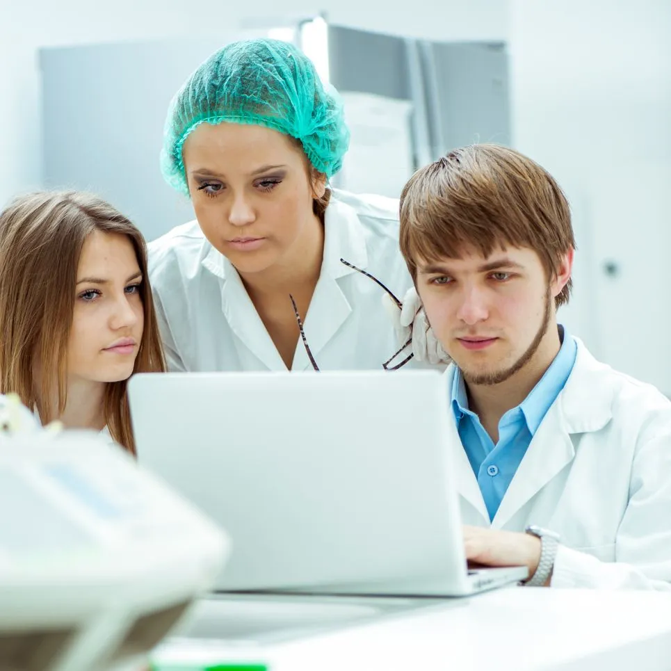 Group of science students