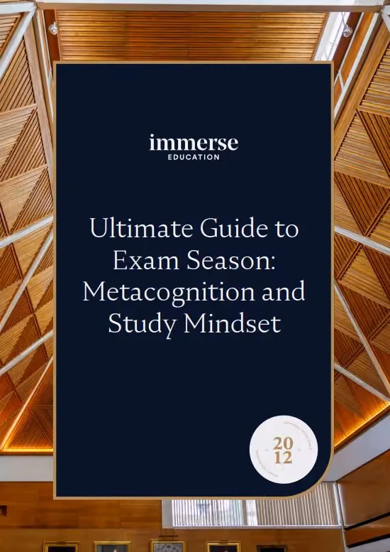Ultimate Guide to Exam Season: Metacognition & Study Mindset