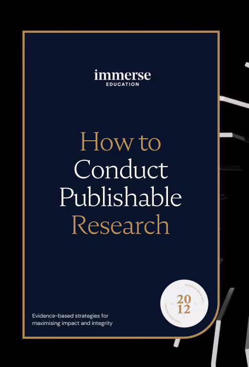 Careers in Research: Conducting Publishable Research