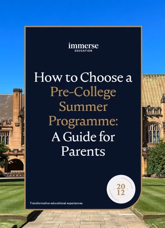 A Parent’s Guide: How to Choose a Pre-college Summer Program