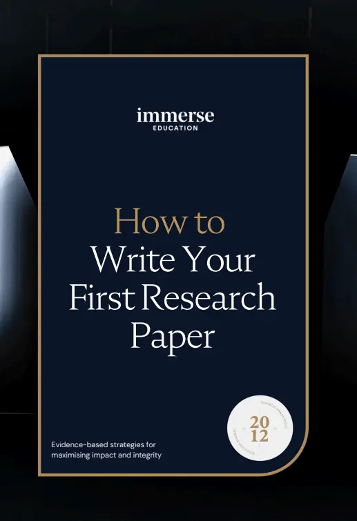 Careers in Research: Writing Your First Research Paper