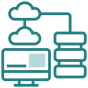 Cloud computing system with server and computer