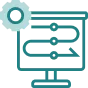 Image of computer screen with stairs