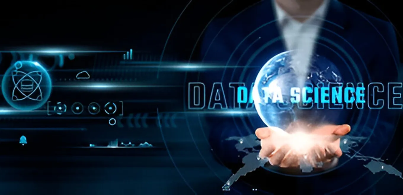 Image of a man using data science
