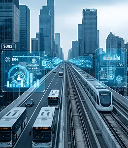 Image of a road with high building