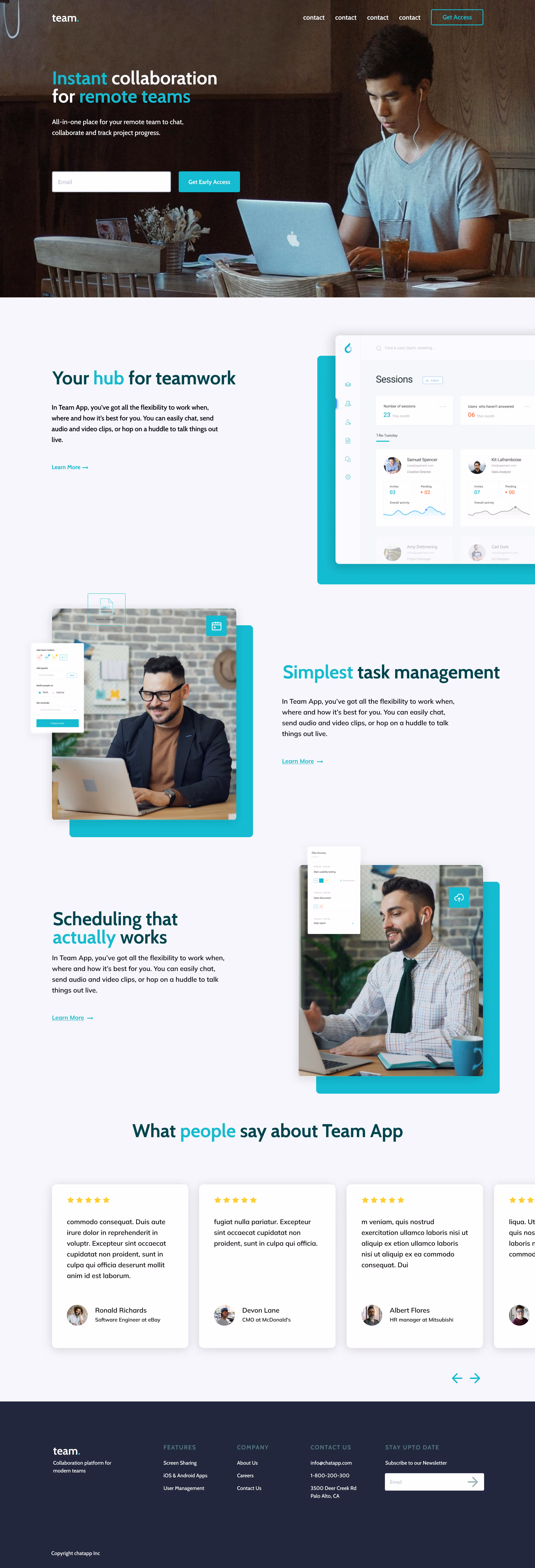 A screenshot of web page