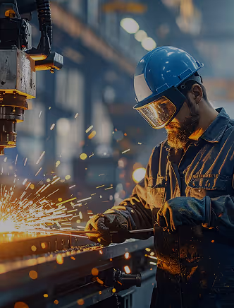 A man working in a job shop.