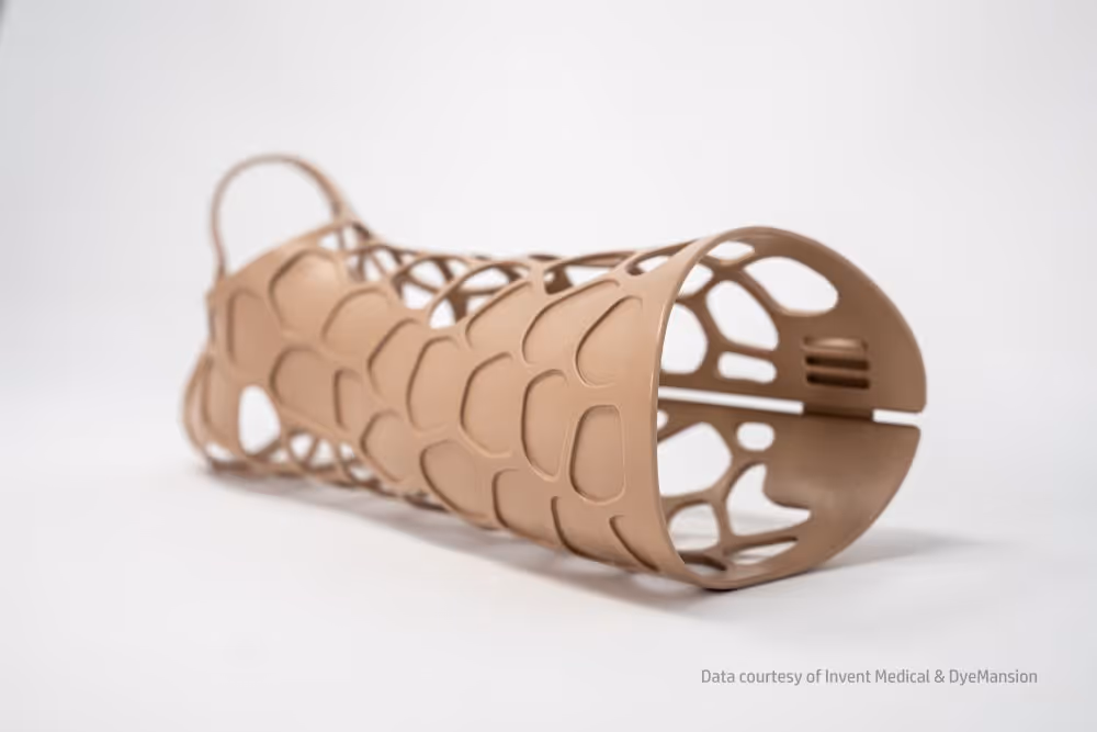 A 3D printed arm brace.