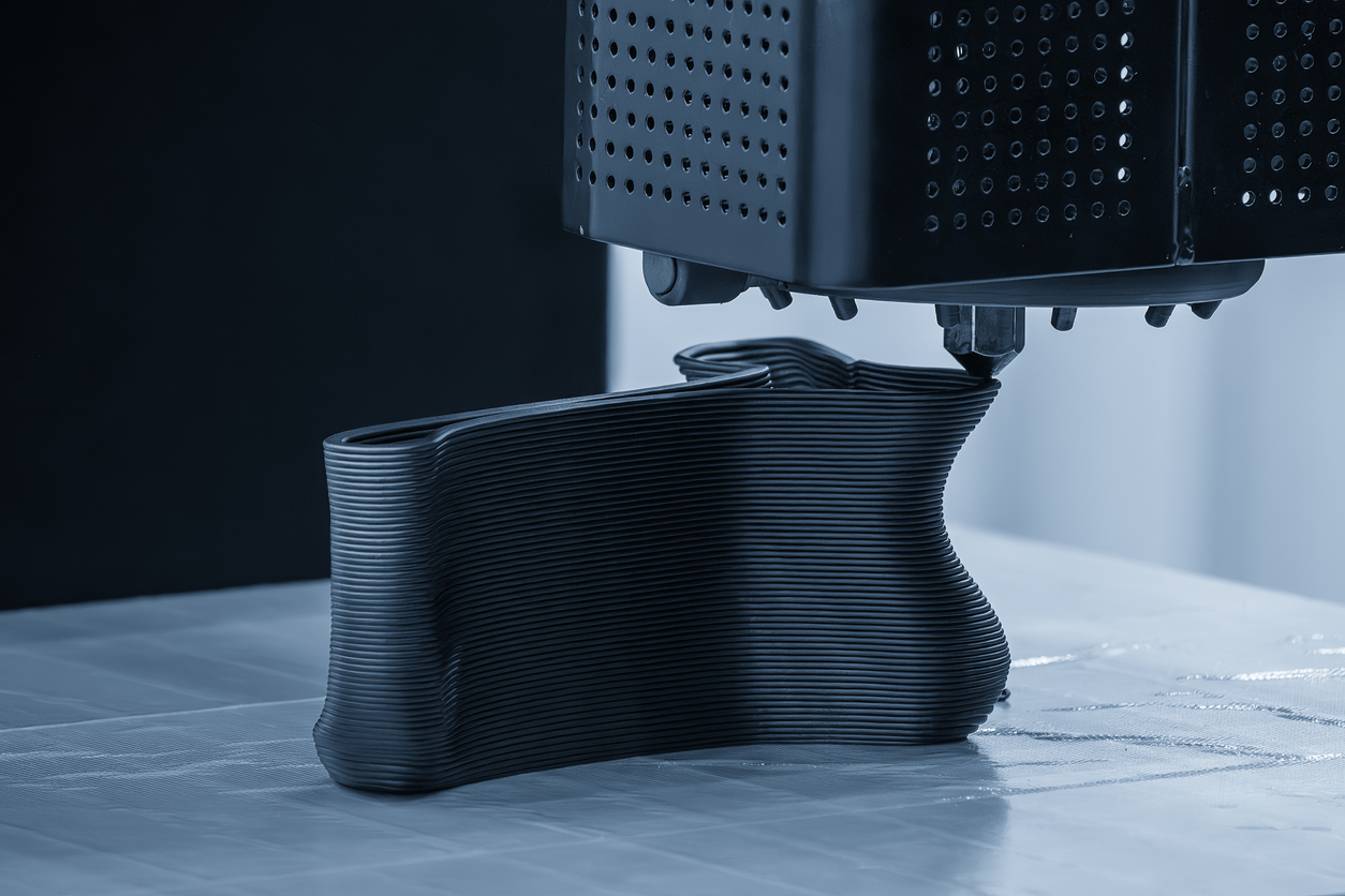 A 2D image of a part being prepared for CNC machining.