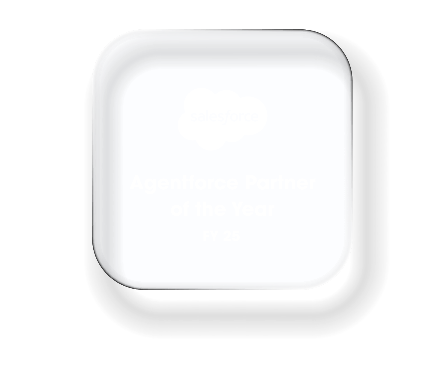 Two men in white shirts clapping and smiling while seated at a table during an event.