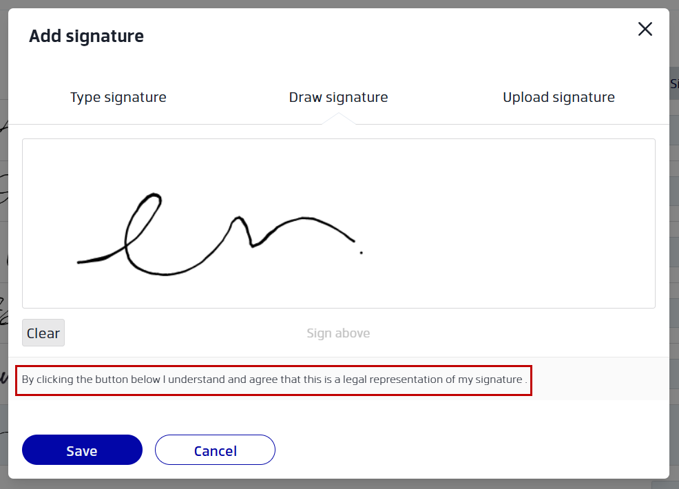 Creating legally valid signatures in Xodo Sign