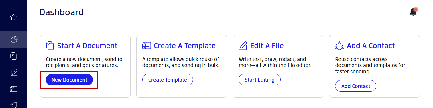 Uploading a construction change order in Xodo Sign for signing