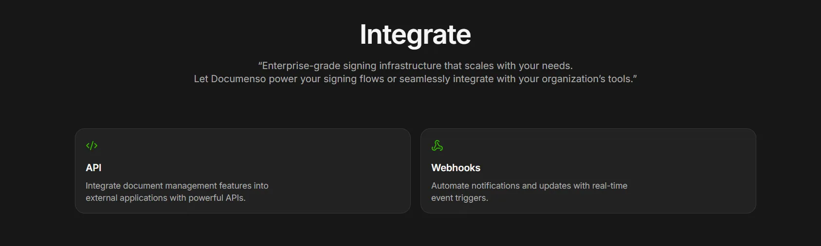Documenso opensource embedded API platform