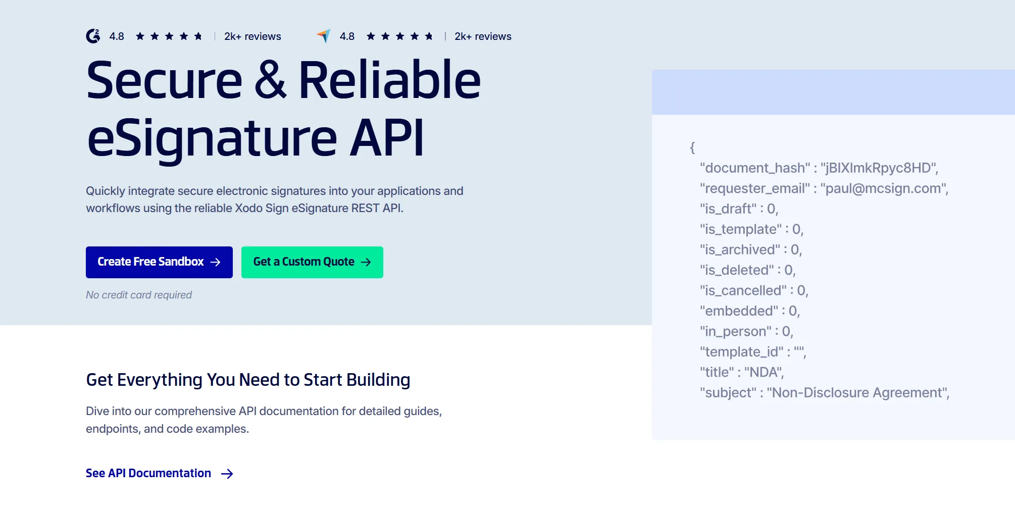 Xodo Sign embedded API platform