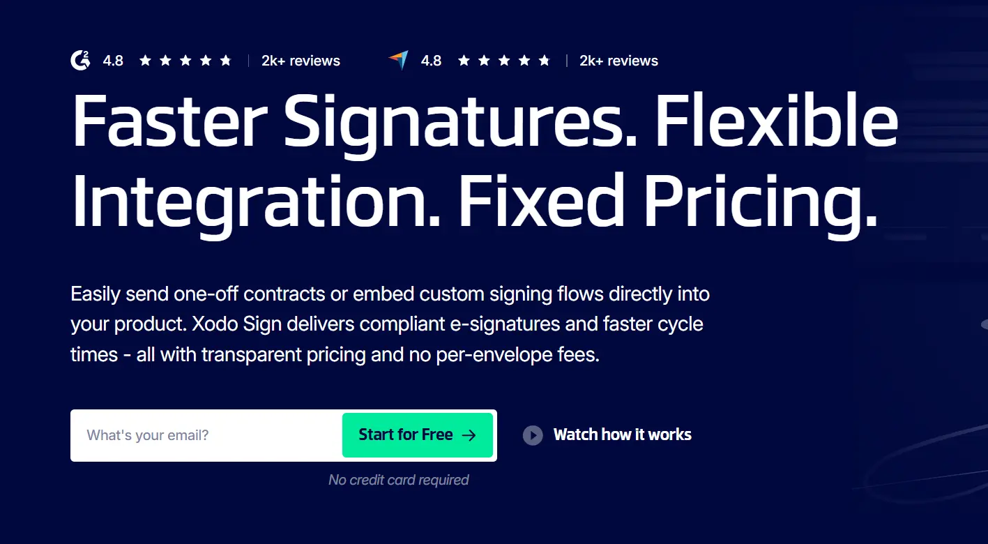 Xodo Sign e-signature platform
