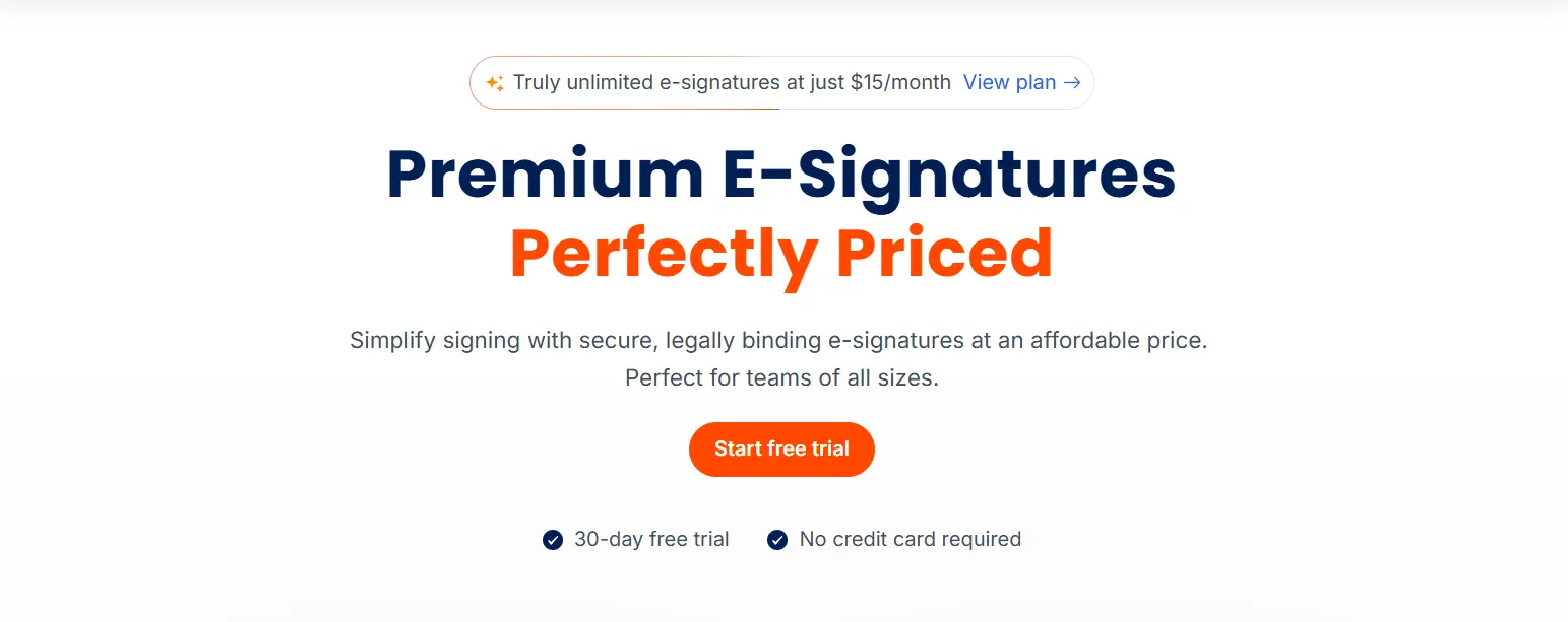 BoldSign e-signature platform
