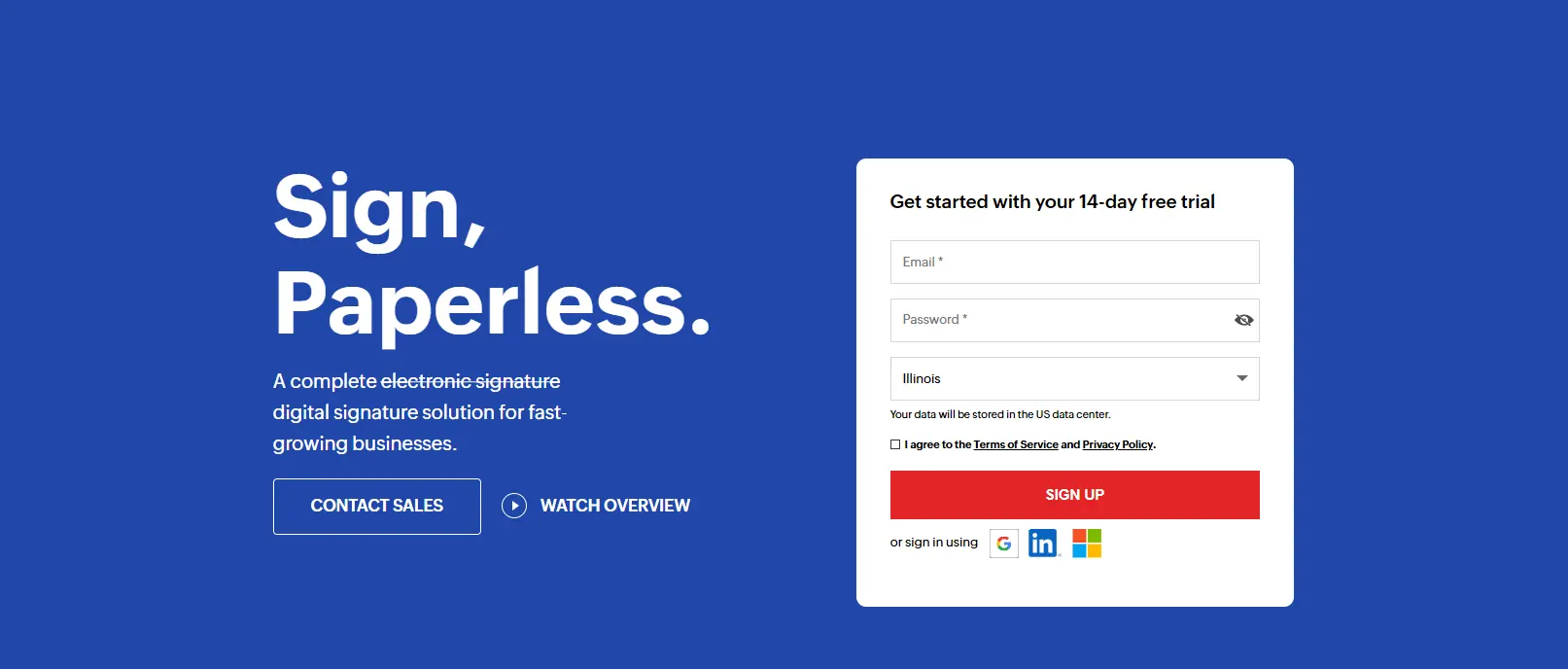 Zoho Sign e-signature platform