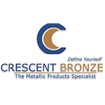 Crescent Bronze company logo with tagline 'Define Yourself' and the text 'The Metallic Products Specialist'.