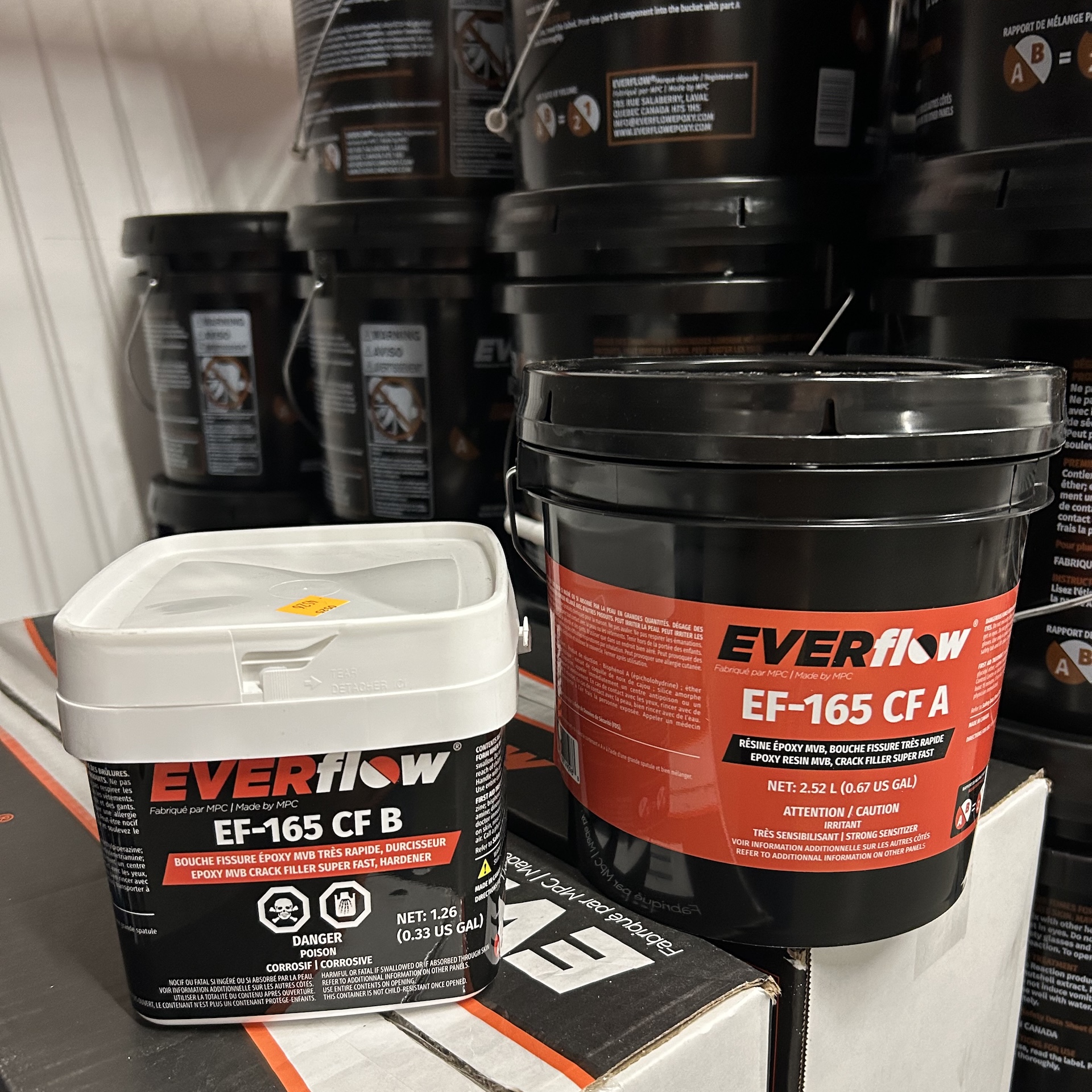 EF-165 CF – 1 Gallon Kit | Fast-Cure Moisture Barrier Crack Filler