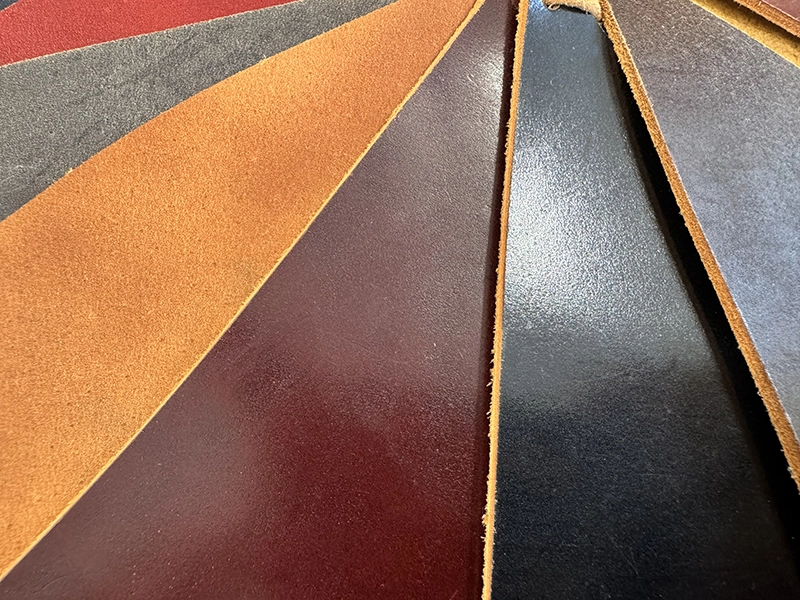 Verschiedene Ledermuster