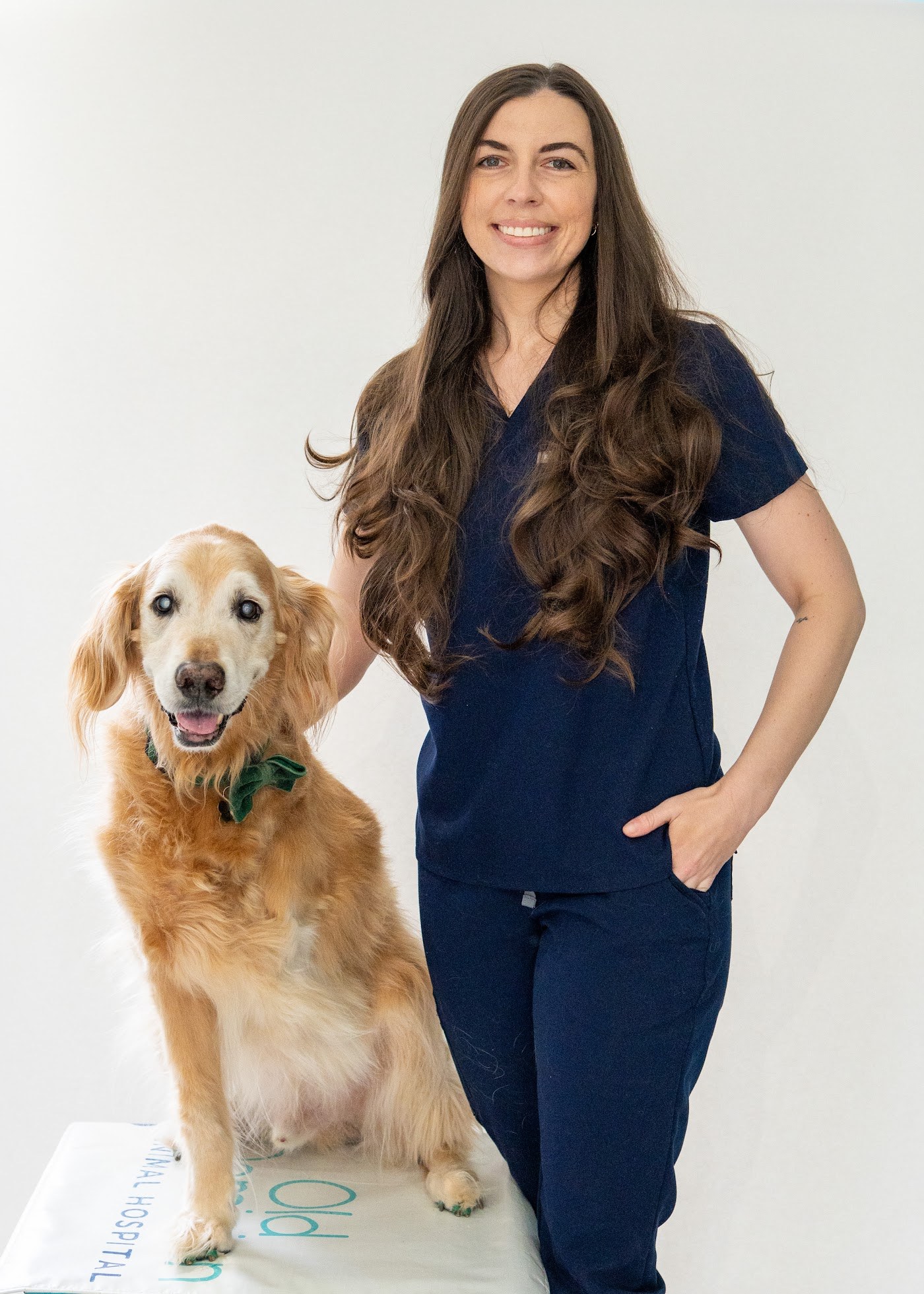 Dr. Megan Badger with a patient